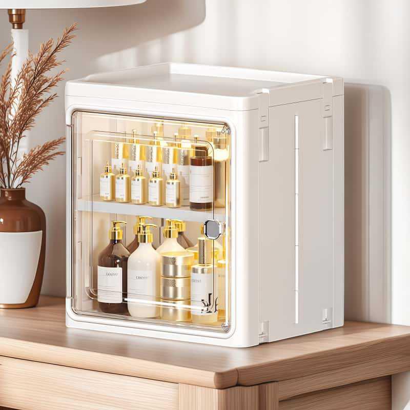 Large Capacity Floor-Standing Dustproof Gap Storage Cabinet for Bathroom