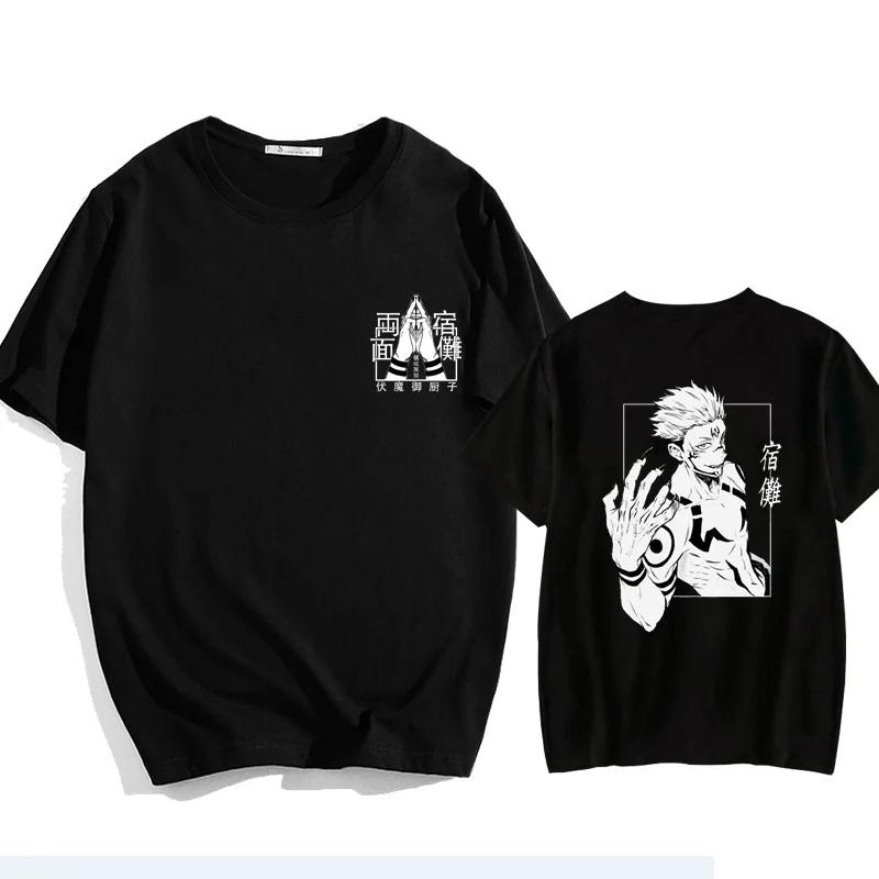 New Anime Ryomen Sukuna Field Expand T-Shirt Street Cool Ryomen Sukuna Printed T-Shirt Shirt Summer Punk Harajuku T-Shirt Top