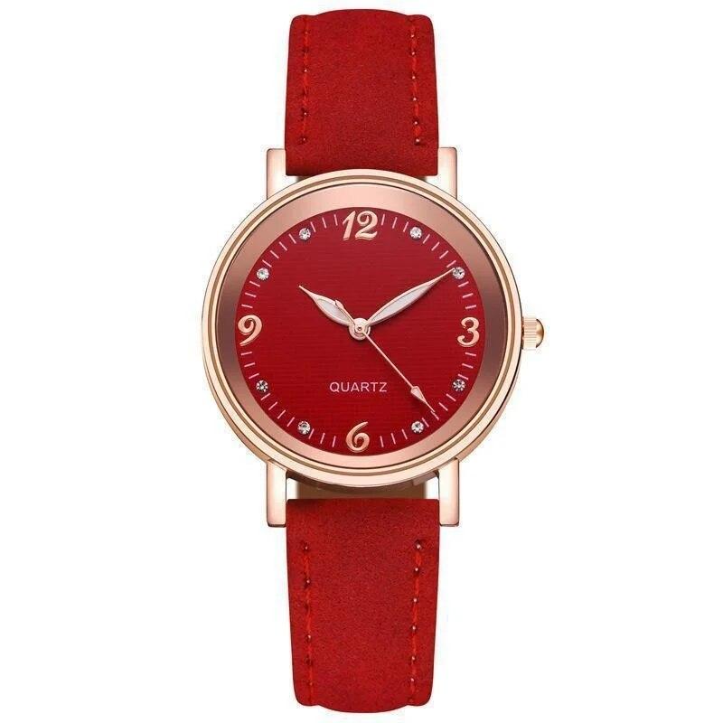 Klokker for kvinner Skinnbånd Luksusklokker Kvartsklokke Casual armbåndklokke for kvinner