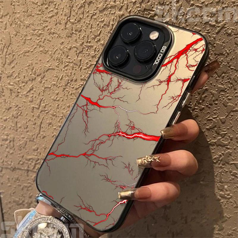 Super Cool Lightning Design TPU Basic Phone Case For iPhone 16 Pro Max 11 12 13 14 15 16E XS X XR 7 8 Plus Shockproof Hard Cover
