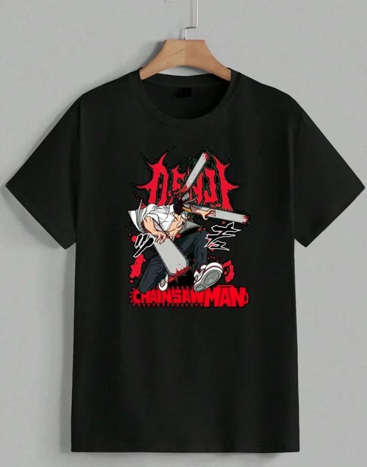 Chainsaw Man Denji Japanese Anime Manga Otaku Lover Fans Graphic T-Shirt Unisex XL