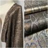 Leopard Patterned Snake Print Fabric Silver Glossy for DIY Scarf Cheongsams Dress Fabric Toy Dress Fabric