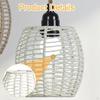 Woven Lampshade Rustic Ceiling Lamp Shade Decor Decorative Pendant Chandelier Covers