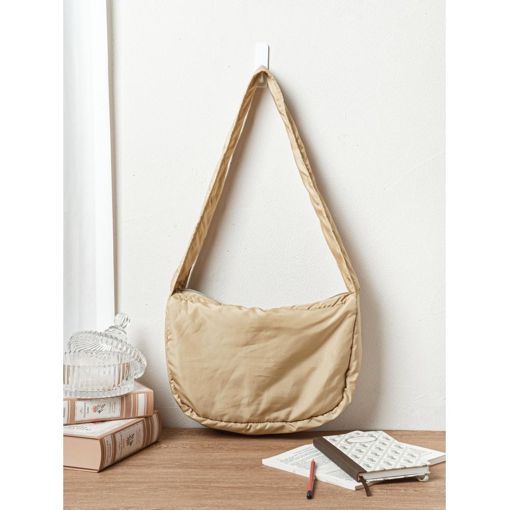 

Daiso Сучасна стьобана сумка кросбоді бежева