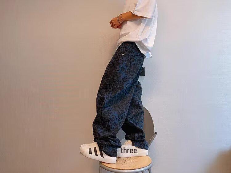 Pánské letní maskáčové overaly s širokými nohavicemi - trendy americký high street styl