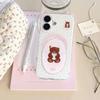 Cute Bear Star Magnetic Phone Case for iPhone 15/16/17 Pro Max