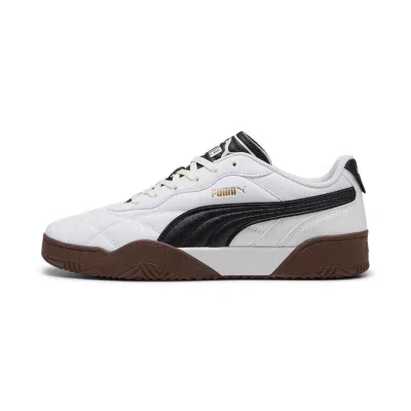 Puma Comfortable Thin Sole Shock Absorbing Lightweight Low Top Skate Shoes Unisex Sneakers Black White 397454-02