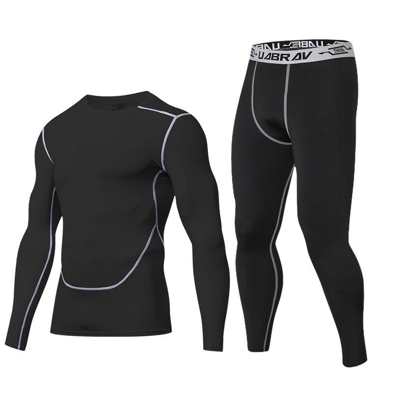 "Men's Quick-Dry Compression Sports Suit for Autumn/Winter - Basketball, Running & Fitness"