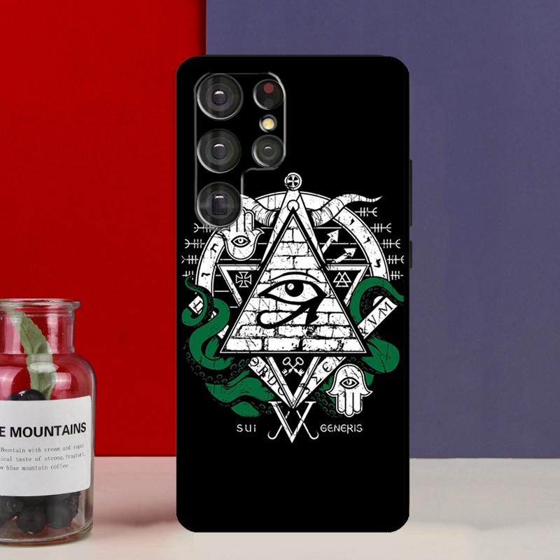 Pyramid Eye Symbol Funda Case For Samsung Galaxy S25 Ultra S9 S10 S20 S21 FE S22 S23 Plus S24 Ultra Phone Cover