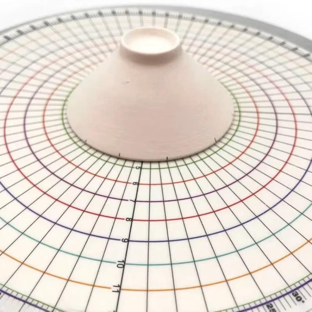 Multi-Functional Drawing Tool DIY Circular Equal Parts New Ceramic Scope Ruler