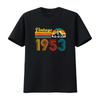 T-shirt 71ème Anniversaire 71 Ans Rétro Vintage 1953 Haut Lavé Vintage Pour le Port Quotidien Unisexe Respirant graphique