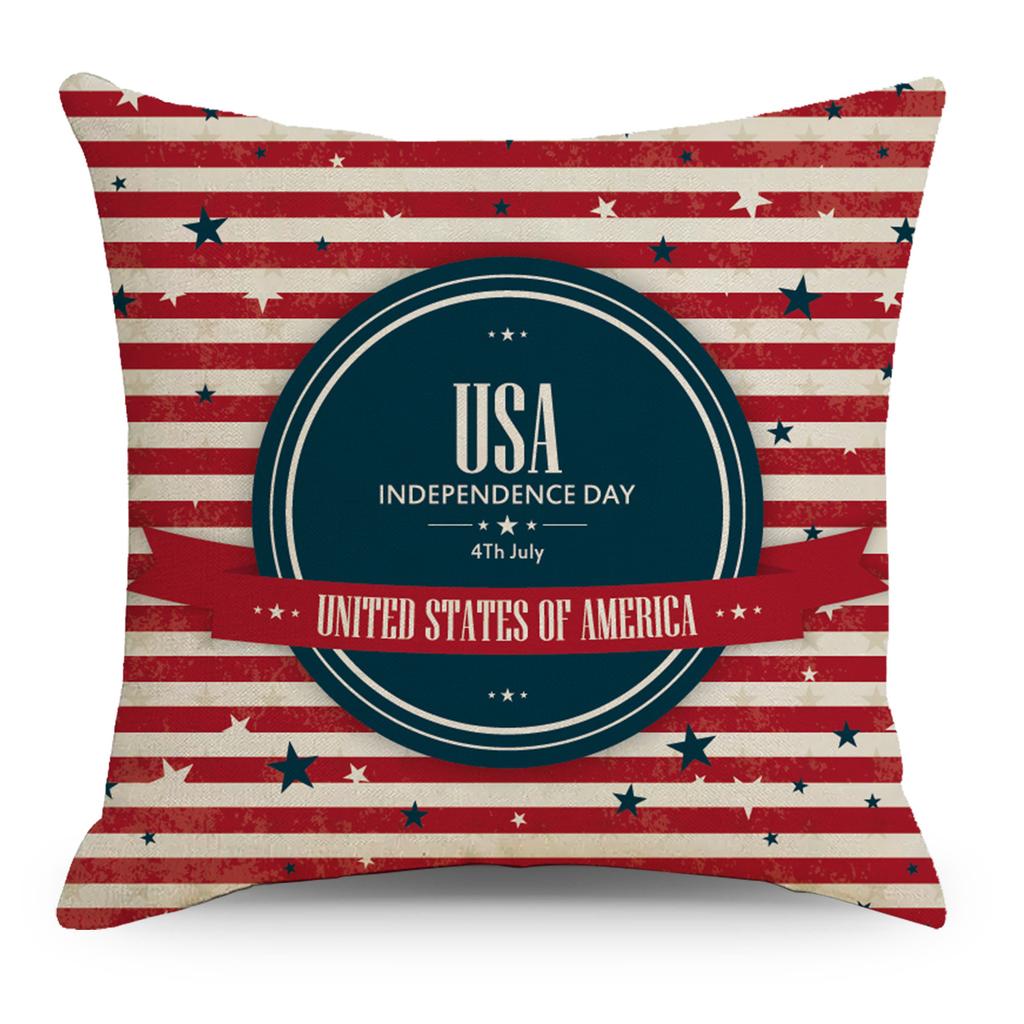 Linen Pillowcase Home Sofa Bedside Car Office Cushion Cover