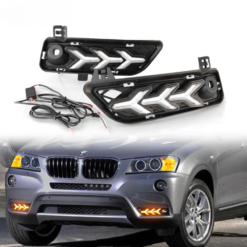 09-13 BMW X3 LED Daytime Running & Fog Light Frame