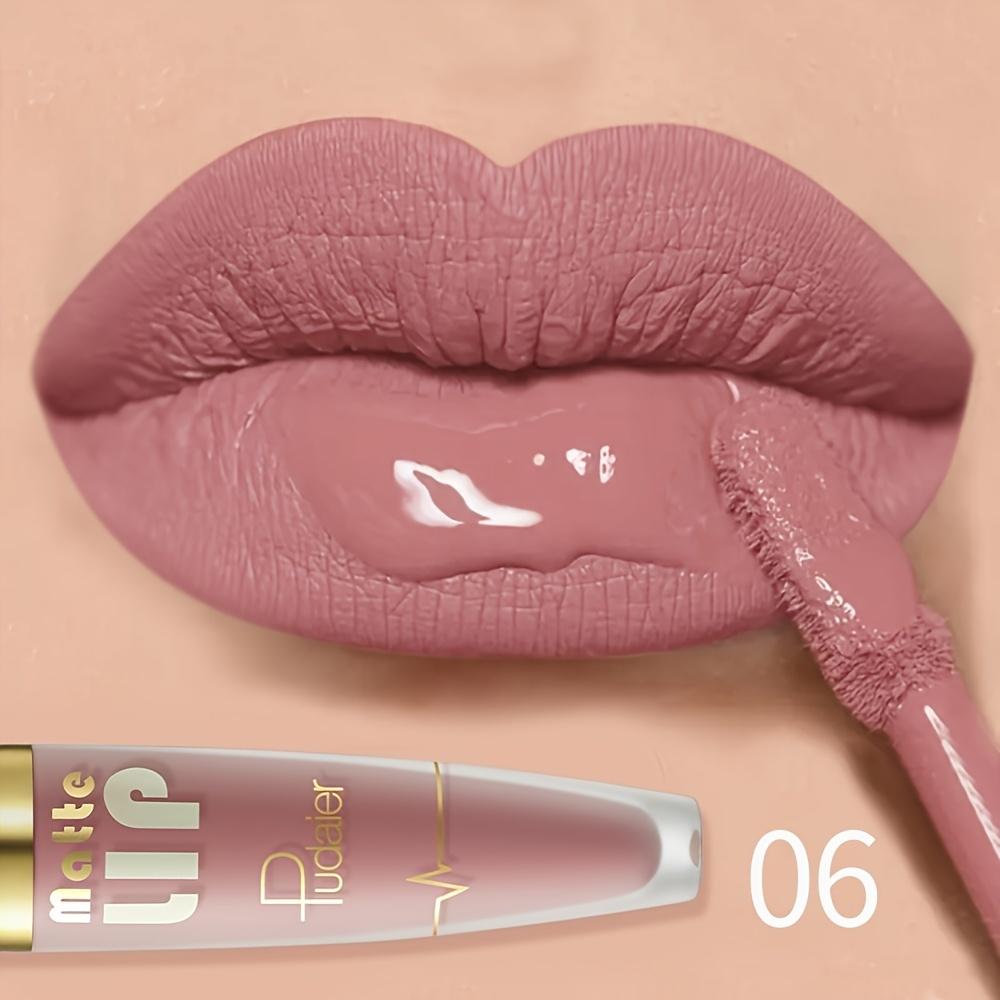 Matter Lipgloss Cremige Textur, Geschmeidig & Langhaltend Nude Mattes Finish, Perfekt für Perfekte Lippen, Halloween-Geschenk, Matter Lipgloss, Matter Lippenstift
