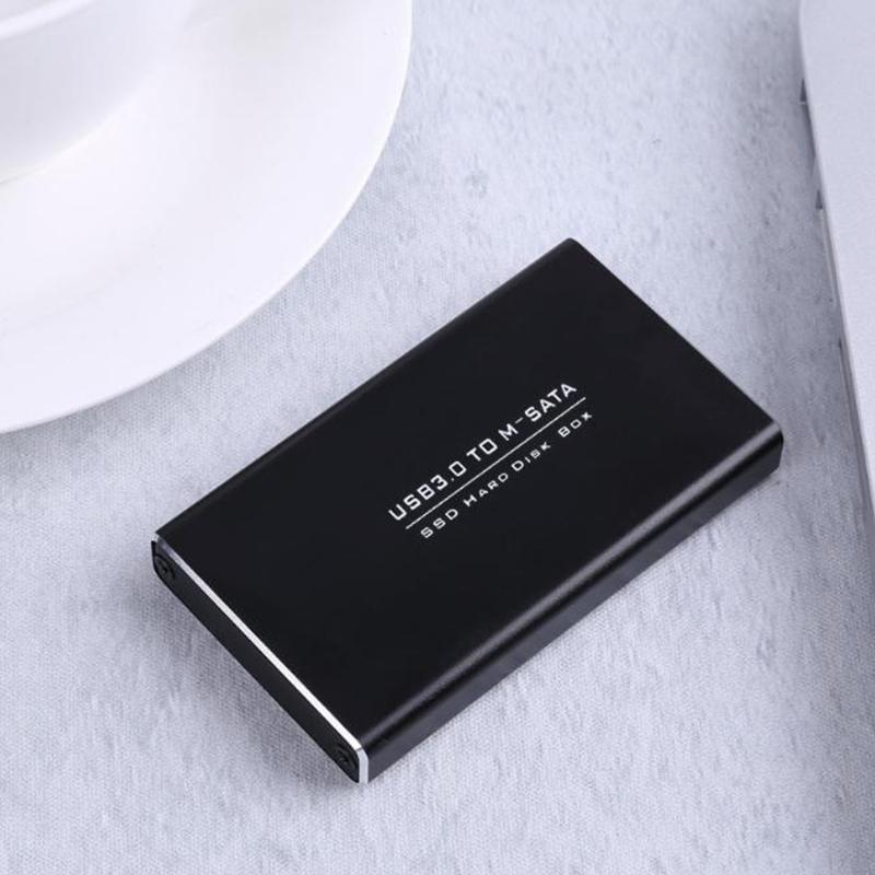 USB3.0 mSATA Drive Enclosure Tool Less External Hard Disk Drive Case For 22x30MM 22x42MM Drive Housing Case