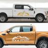 Car Sticker Pickup 4X4 Sport Off Road Graphcics Mountain Decal For Ford F150 Ranger Chevrolet Silverado Dodge Ram Isuzu Dmax