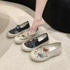 Women Embroidered Shoes Lazy Cloth Shoe Flat Shoes Wedding Shoes for Women Flats Beach Flats for Women Zapatillas