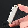 Titanium Alloy Outdoor Portable Mini Folding Fruit Knife D2 Steel Sharp Blade Survial Keychain Pocket Knife For Camping EDC