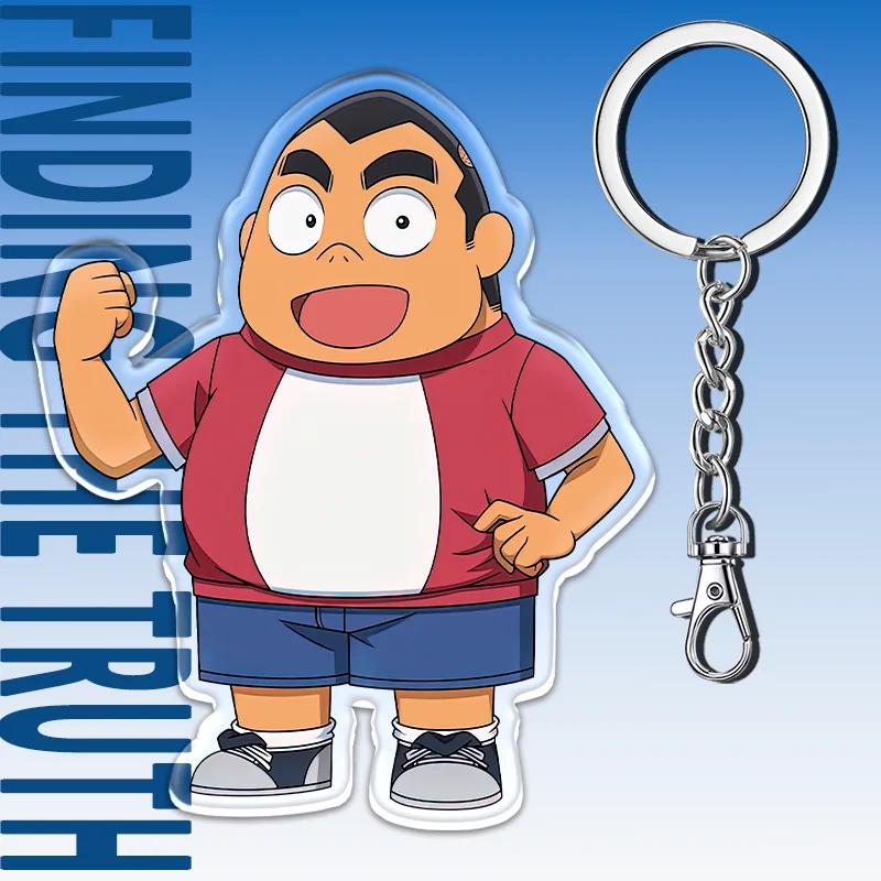 12cm Detective Conan Acrylic Transparent Pendant Car Key Pendant Student Backpack Decoration Fun Cute Cartoon Children's Gift
