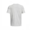 Under Armour Elevated Letter Print Wash Training Short Sleeve T-Shirt Men Tops Gray 1379552-014