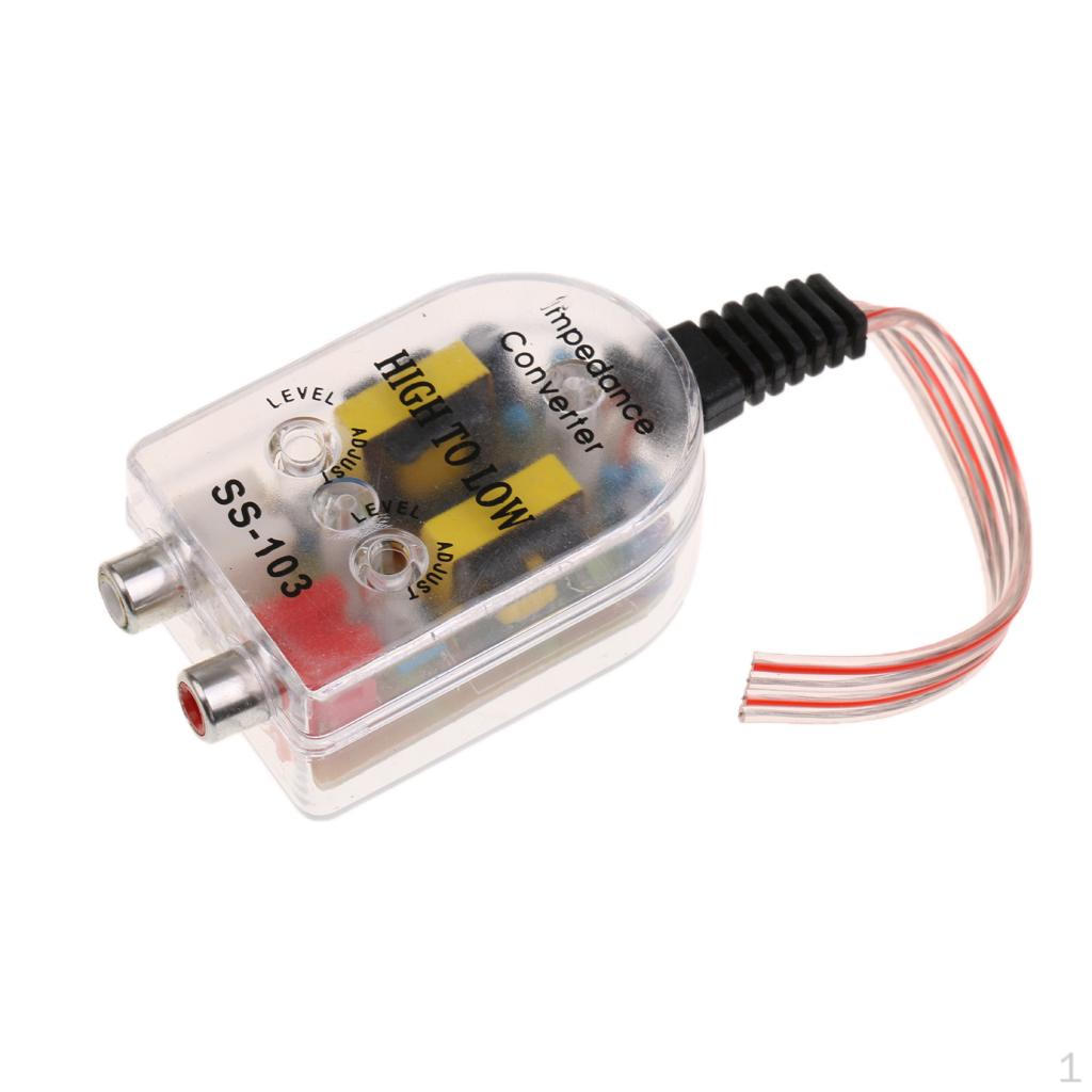

Replacement 2-Channel Car Low Impedance Converter Adapter Speaker Line Adaptor