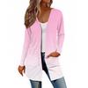 Women's Long Sleeve Cardigan Casual Jacket With Pockets Top