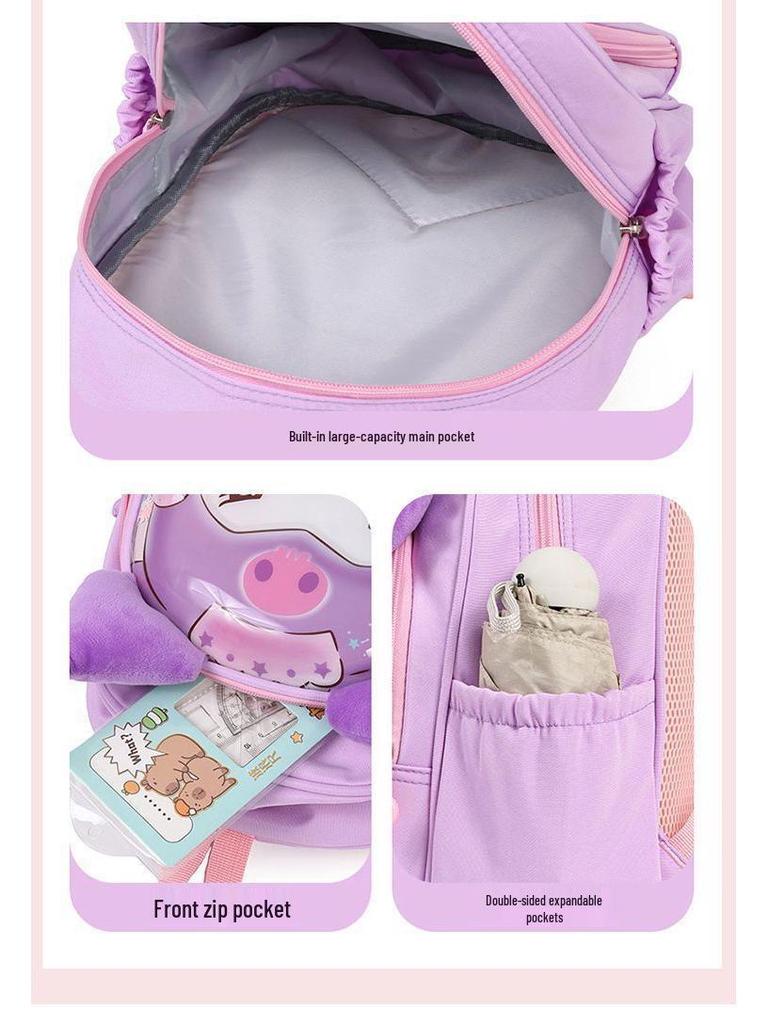 Kuromi Leichter Kindergartenrucksack für Mädchen - Schulterstütze, Niedliches Cartoon-Design, Neuer Stil