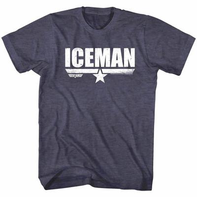 Top Gun Iceman Pilot Pseudonim Męska Koszulka Kazansky Val Kilmer Myśliwiec Granatowa Unisex Koszulka
