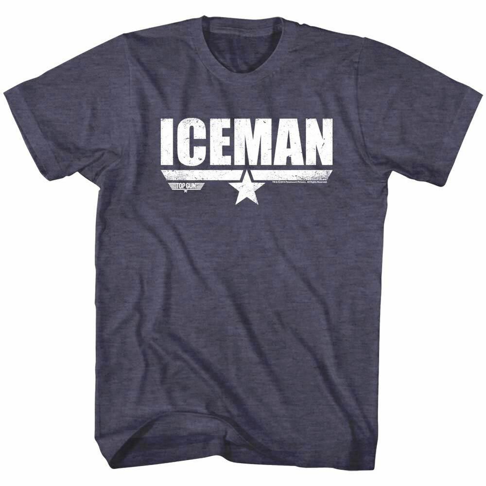 Top Gun Iceman Pilot Callsign Mens T Shirt Kazansky Val Kilmer Fighter Navy Blue Unisex T-Shirt M