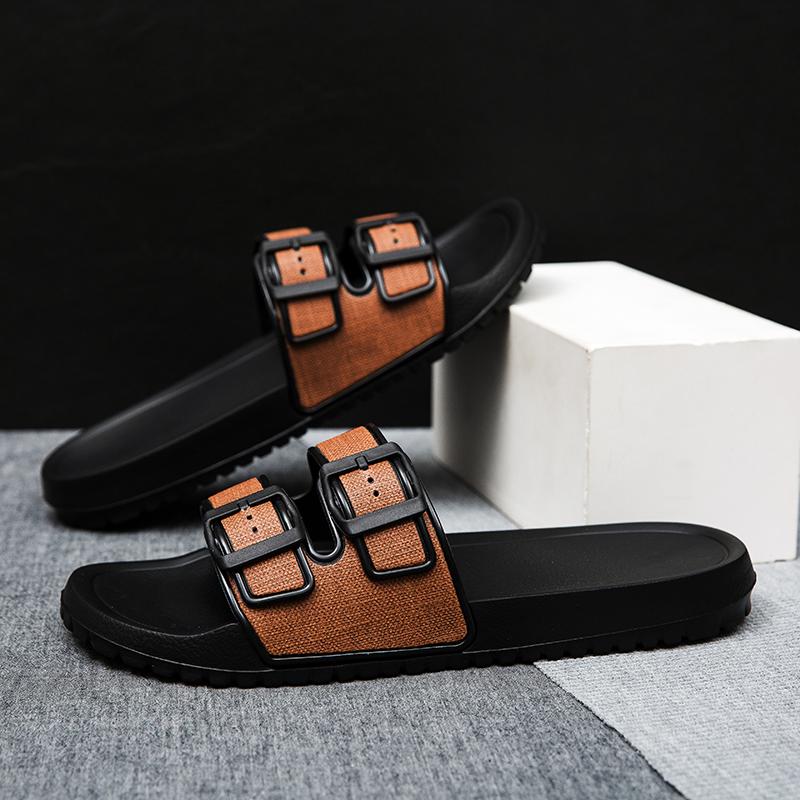 Fashion Summer Men's Soft Slippers Indoor Outdoor Comfortable Slides Home Shoes House Room Casual Big Size39-47 Lightweight for Men