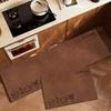 Kitchen Floor Mat Waterproof and Non-slip PVC Leather Carpet Retro-style Luxury Kitchen Rug Home Decor