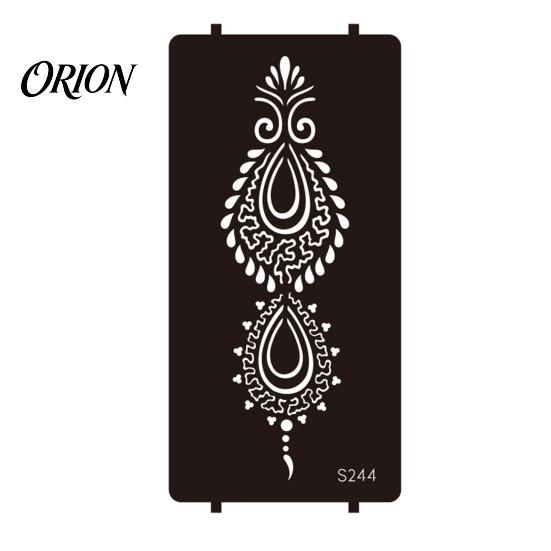 Wedding Henna Stencil Reusable Indian Tattoo Stencils, Mehndi Hand Painting Templates, Bohemian Style DIY Flower Pattern for Body Art, Festival Makeup