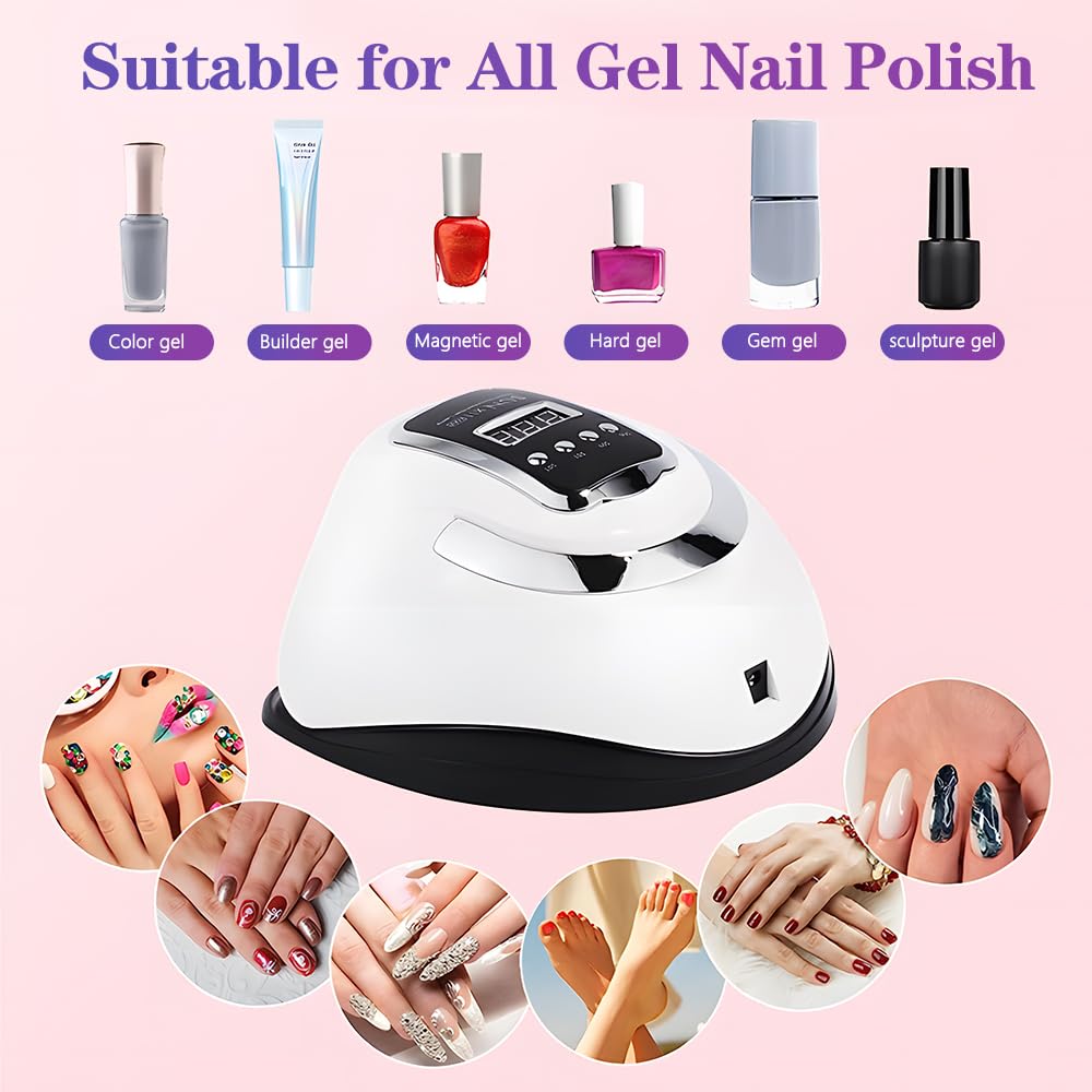 66LEDs Powerful UV LED Nail Lamp For Drying Nail Gel Polish Dryer With Motion Sensing Professional UV Lampe for Manicure Salon