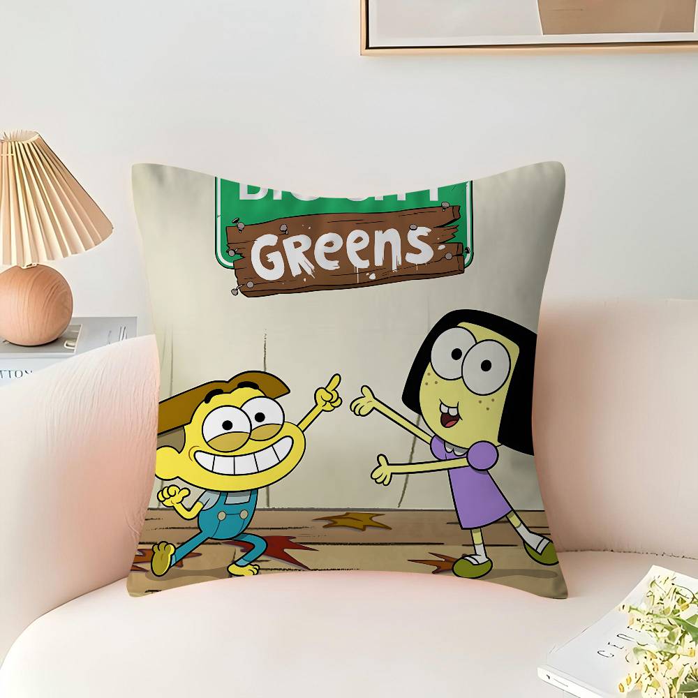 B-Big City Greens Pillow Cover Sofa Cushion Cover Home Room Decoration Children Gift