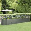 Raised Planter, Powder-Coated Steel 507X100X68 Cm Grey