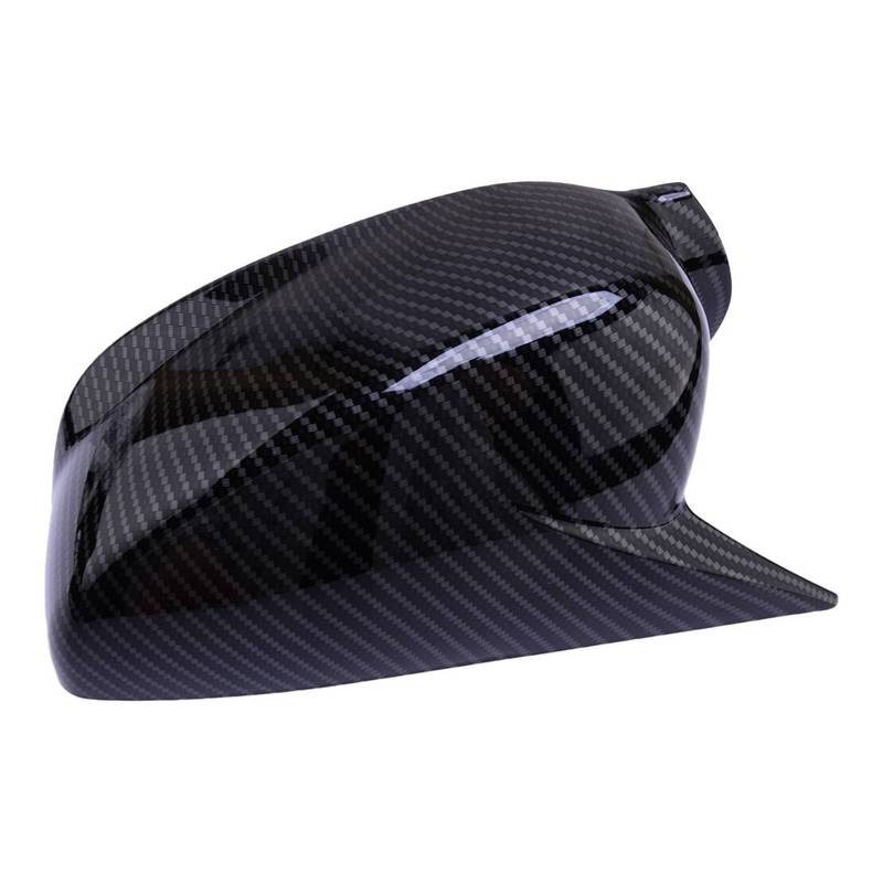 Horn Style Car Side Rearview Mirror Cover Trim Fit for Acura ILX 2013-2017 2018     Black Carbon Fiber Style ABS