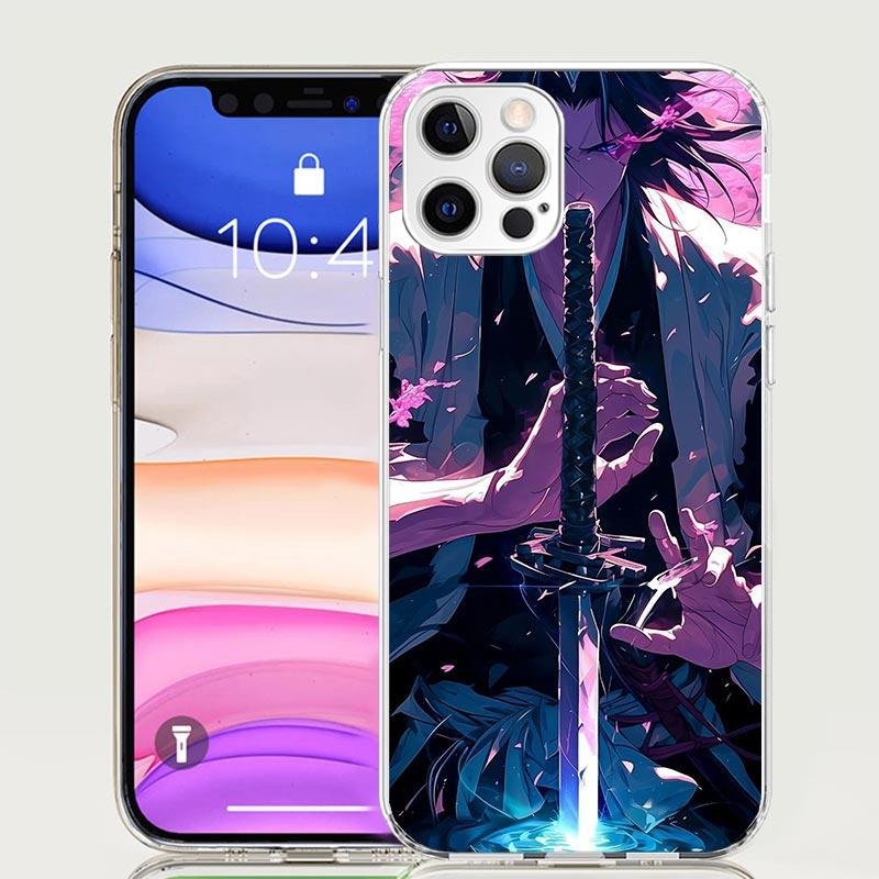 Bleach Kuchiki Byakuya Phone Case For Iphone 11 12 13 Mini 14 15 Plus 17 Air 16 Pro Max 16E 7 8 SE Art Customized Coque Capa Cas