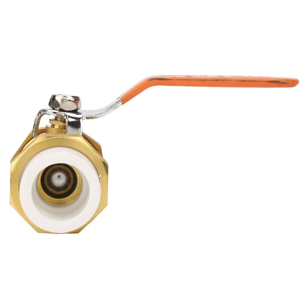Brass Pipe Ball Valve with Double PPR Hot Melt Fitting 1"BSP DN25