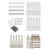 Adjustable Slide Buckles D-Rings Metal Buckles Hardware Buckles Set for Sewing