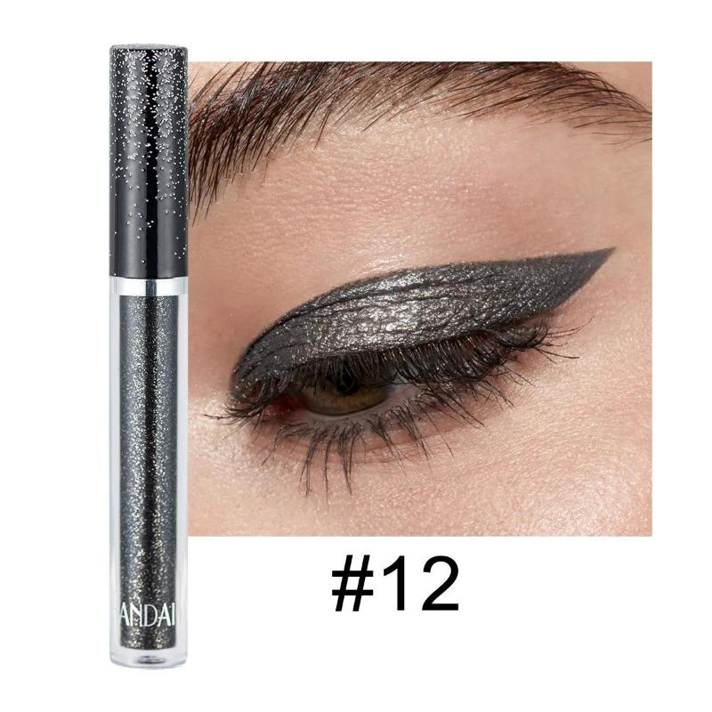 

HANDAIYAN 12 кольорів Single Diamond Liquid Eye Shadow Psychedelic Pearl Shiny Eye Shadow Liing Silkworm Tear Makeup 12