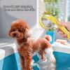 2pcs Soys Self-Cleaning Pet Massage & Bath Brush Suitable for Dogs & Cats with Built-In Shampoo Dispenser, Detangling Brush & Massager, Gentle