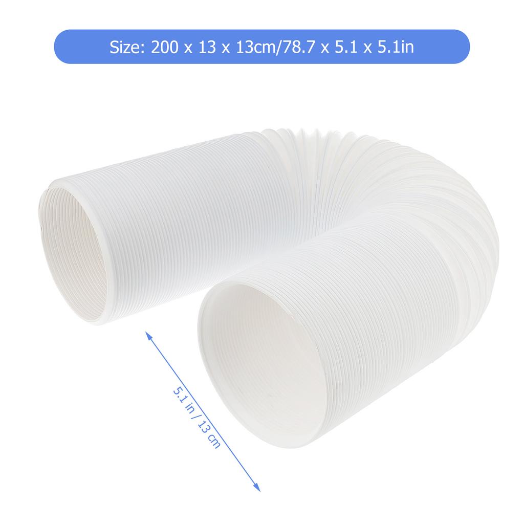 2M Extra Long Universal Air Conditioner Exhaust Hose 130Mm Telescopic Home Hotel Portable Duct High Flexibility No Air Leakage