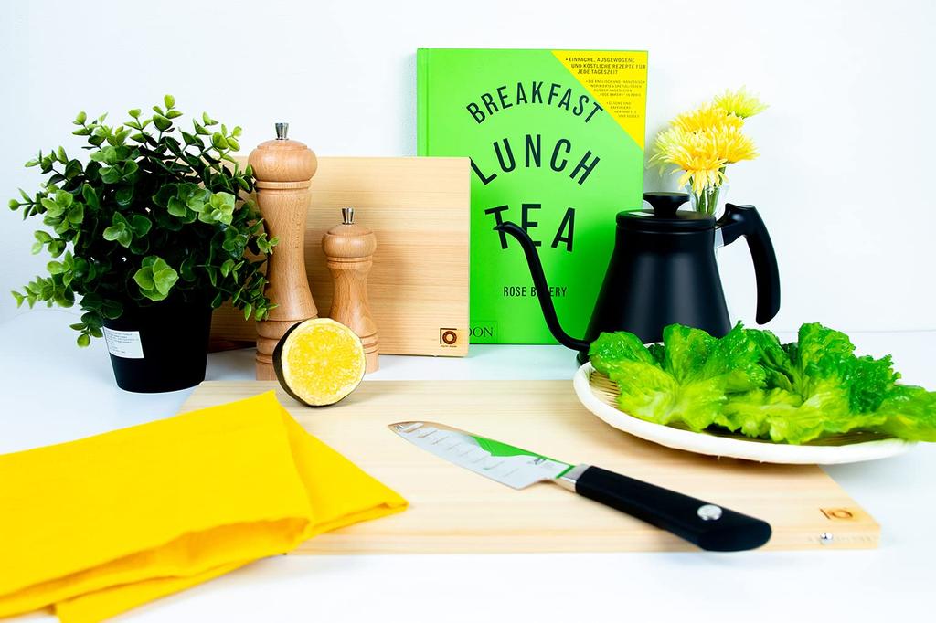 Nichi Nichi Tools Cutting Board Tosa Ryu Shimanto Hinoki with Stand Made in Japan M 38x21cm