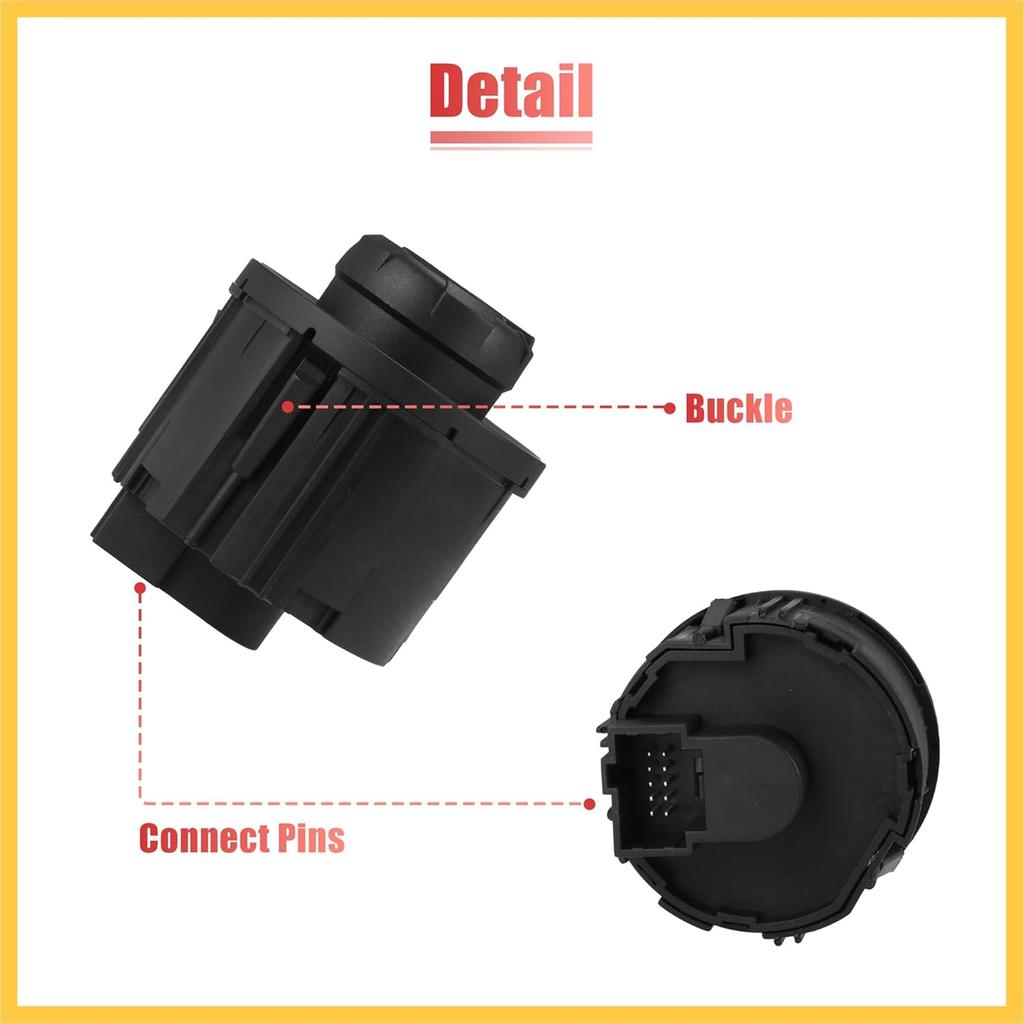 Headlight Lamp Fog Light Control Switch Fits for Ford F150 F250 F350 F450 F550 Super Duty 2009-2016 9L3Z11654CA SW6637 Auto Replacement Parts