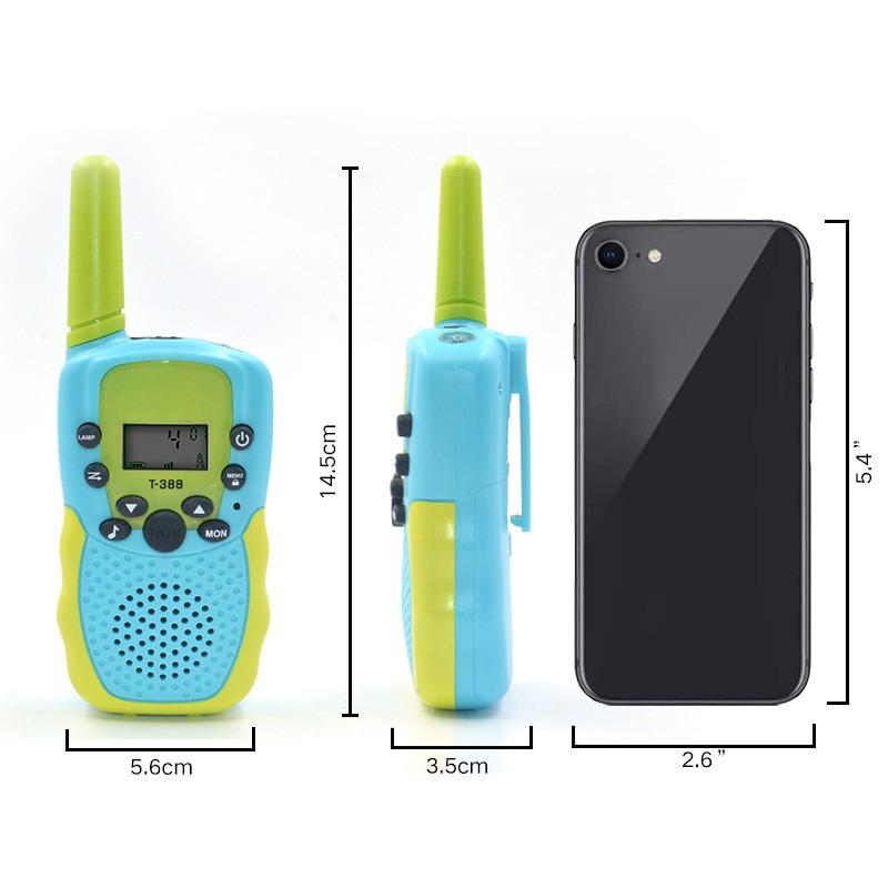 Kinder T388 Camouflage Walkie-Talkie Set: 3 km Reichweite, 2er-Pack, Drahtlose Mini-Pager für den Außenbereich.