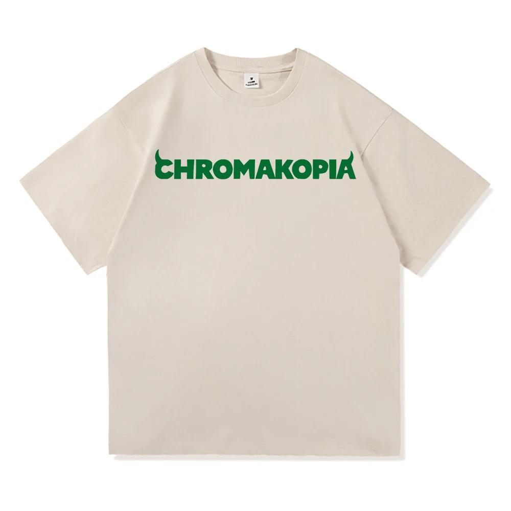Unisex Tyler The Creator Chromakopia Tour 2024 T Shirt Women Aesthetic Letter Print T-Shirt Unisex Tees Shirts Streetwear