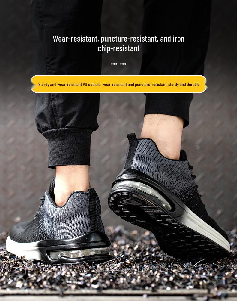 Zapatos de Seguridad Ligeros para Mujer, Antiaplastastamiento, Resistentes a Perforaciones - Transpirables, Suaves, Antiolor, Resistentes al Desgaste.