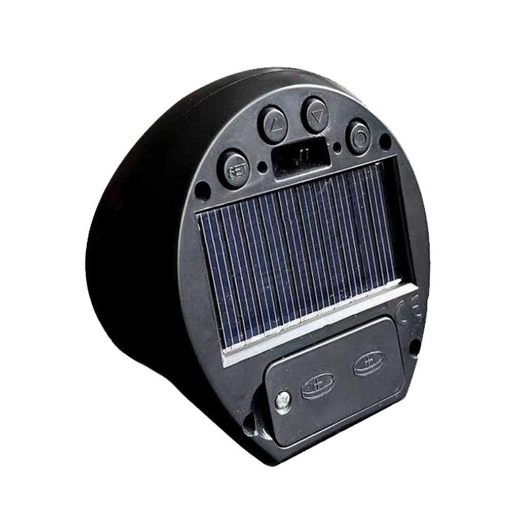 Car Digital Thermometer Clock Automotive Dashboard Mount Clock Solar Powered Date Week Clock with Temperature Display