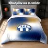 FC Zürich Diseño Juego de Cama Juego de Ropa de Cama 1 Funda Nórdica + 2 Fundas de Almohada Suave Transpirable Ropa de Cama para el Hogar