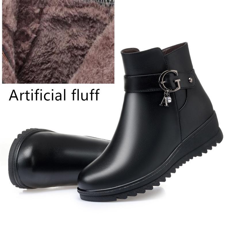 

Женские зимние ботинки, зимние нескользящие женские ботильоны на плоской подошве, женские ботильоны на плоской подошве большого размера 39